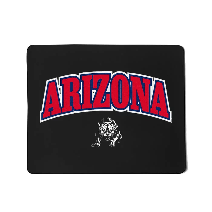 State Of Arizona Varsity Arch Design Mousepad