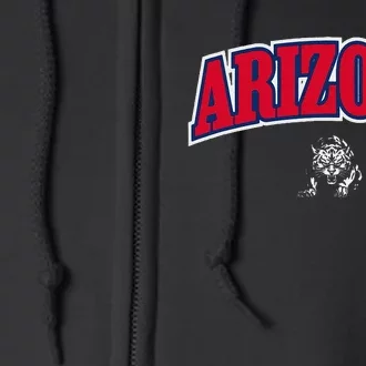 State Of Arizona Varsity Arch Design Full Zip Hoodie