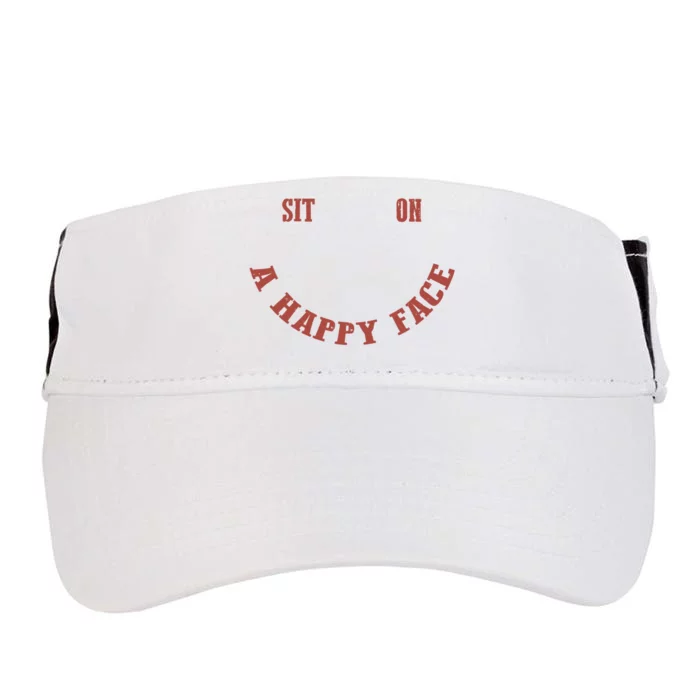 Sit On A Happy Face Funny Adult Drive Performance Visor