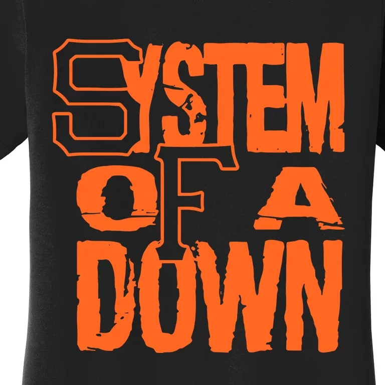 System Of A Down Sf Stacked Logo Women's T-Shirt