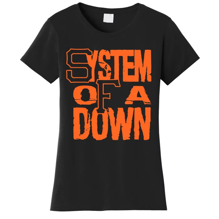 System Of A Down Sf Stacked Logo Women's T-Shirt