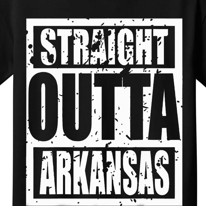 Straight Outta Arkansas Kids T-Shirt