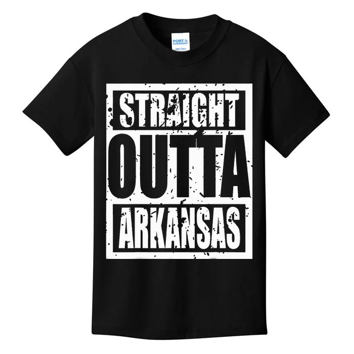 Straight Outta Arkansas Kids T-Shirt