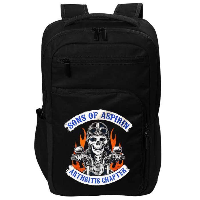 Sons Of Aspirin Arthritis Chapter For Funny Biker Impact Tech Backpack