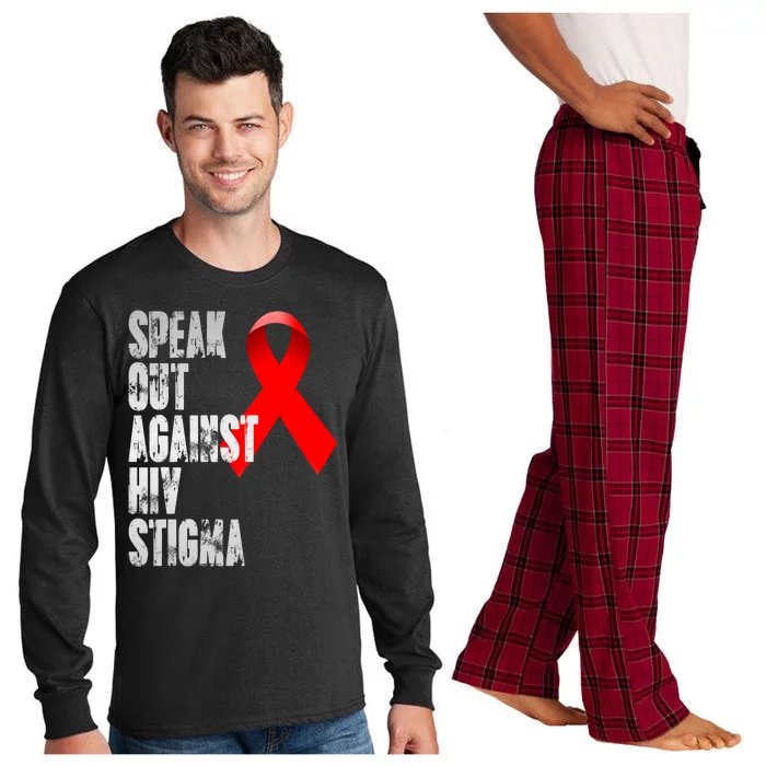 Speak Out Against Hiv Stigma World Aids Day Long Sleeve Pajama Set