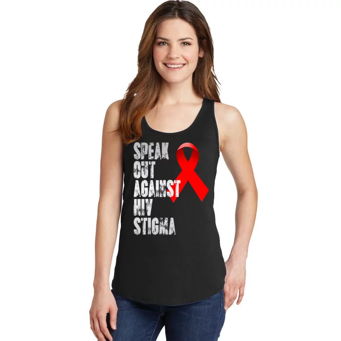 Speak Out Against Hiv Stigma World Aids Day Ladies Essential Tank