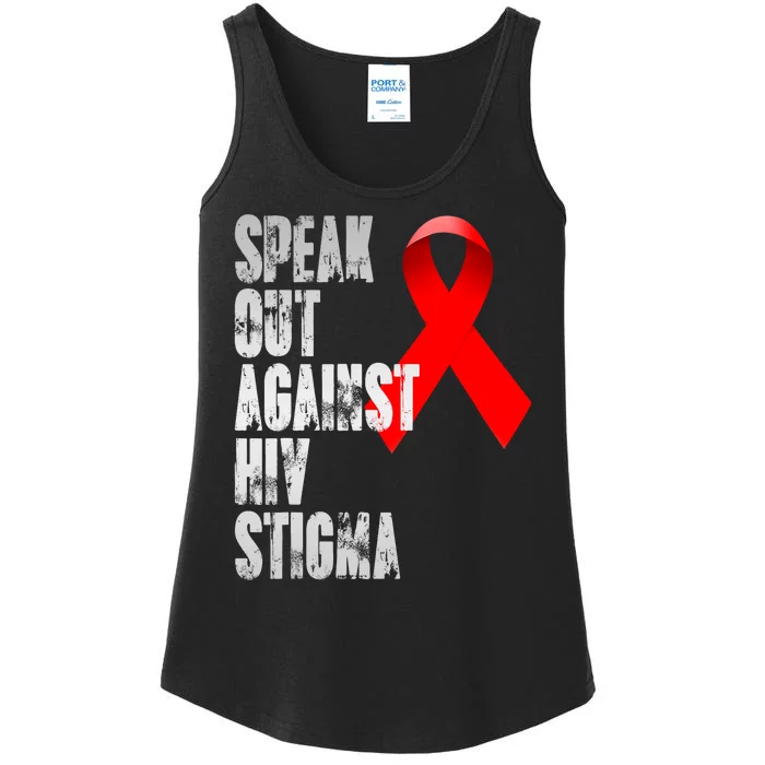 Speak Out Against Hiv Stigma World Aids Day Ladies Essential Tank