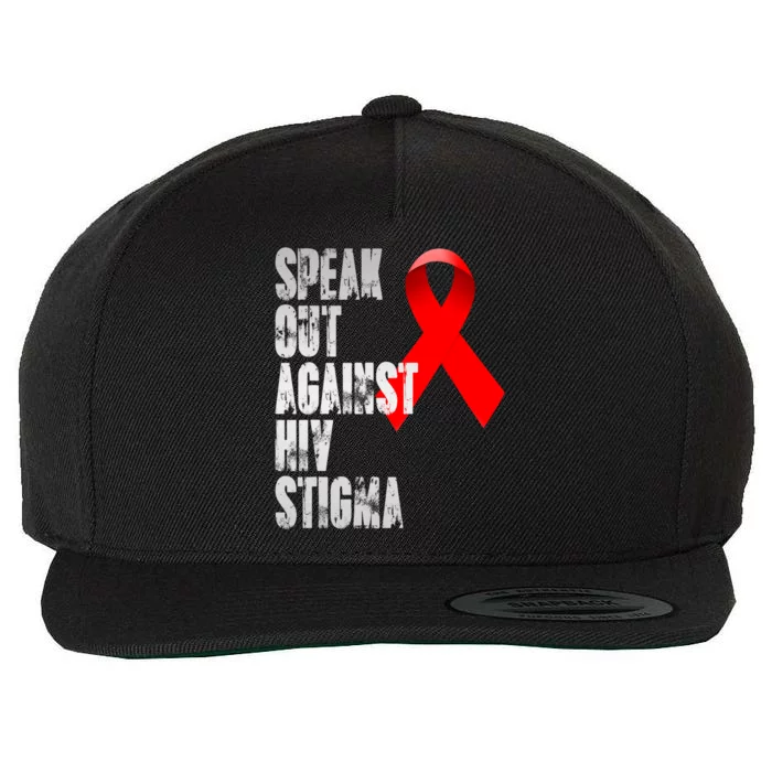 Speak Out Against Hiv Stigma World Aids Day Wool Snapback Cap