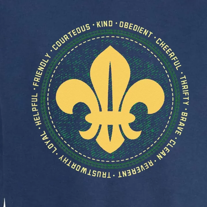 Scout Oath And Law Scout Member And Garment-Dyed Sweatshirt