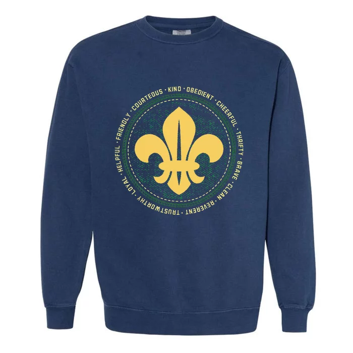 Scout Oath And Law Scout Member And Garment-Dyed Sweatshirt