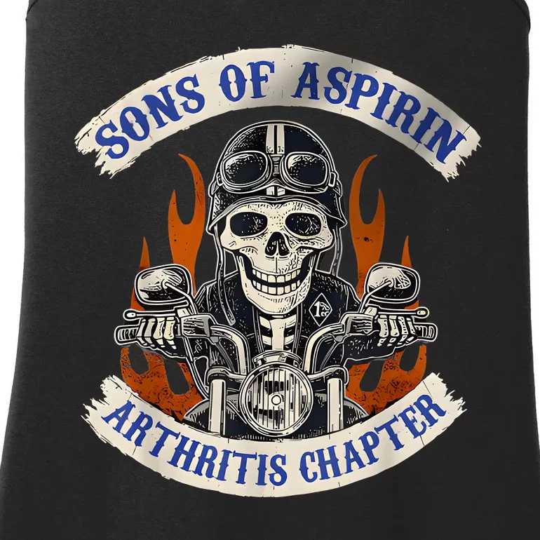 Sons Of Aspirin Arthritis Chapter Funny Biker Ladies Essential Tank