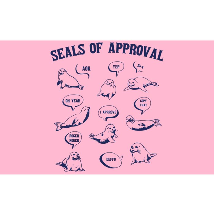 Seals Of Approval Funny Retro Bumper Sticker