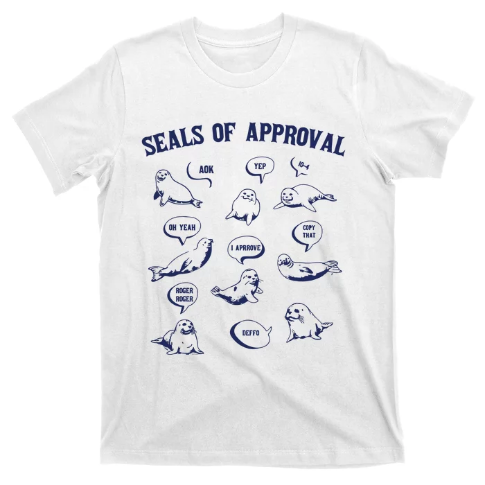 Seals Of Approval Funny Retro T-Shirt