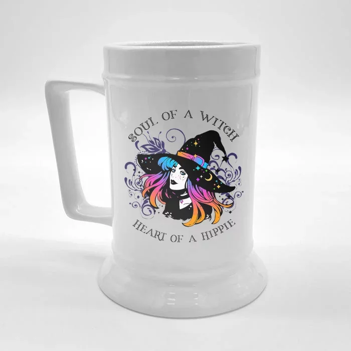 Soul Of A Witch Heart Of A Hippie Front & Back Beer Stein