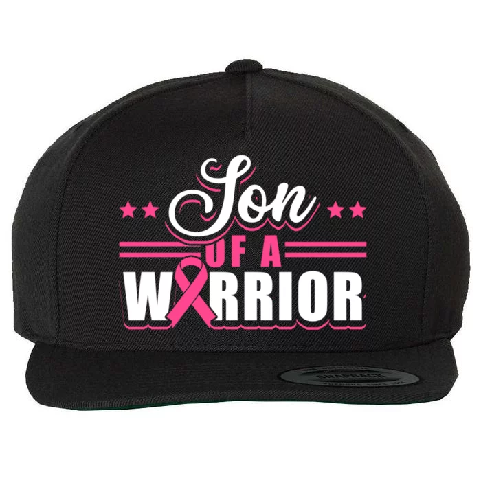 Son Of A Warrior Breast Cancer Prevention Gift Wool Snapback Cap