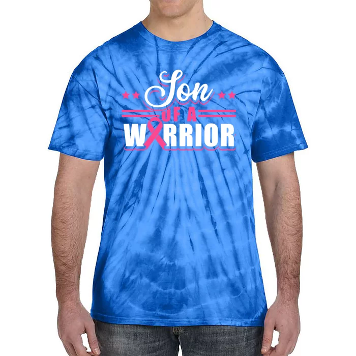 Son Of A Warrior Breast Cancer Prevention Gift Tie-Dye T-Shirt