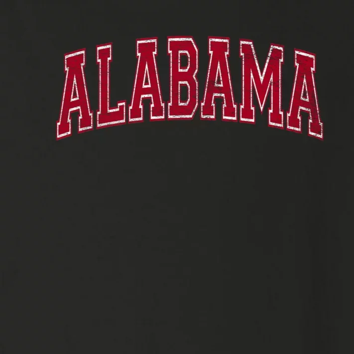 STATE OF ALABAMA VARSITY STYLE TEXT BAMA PRIDE STATE FLAG Toddler Long Sleeve Shirt