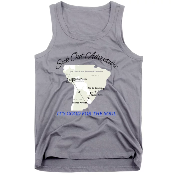 Seek Out Adventure... Its Good For The Soul Graphic Art Tank Top