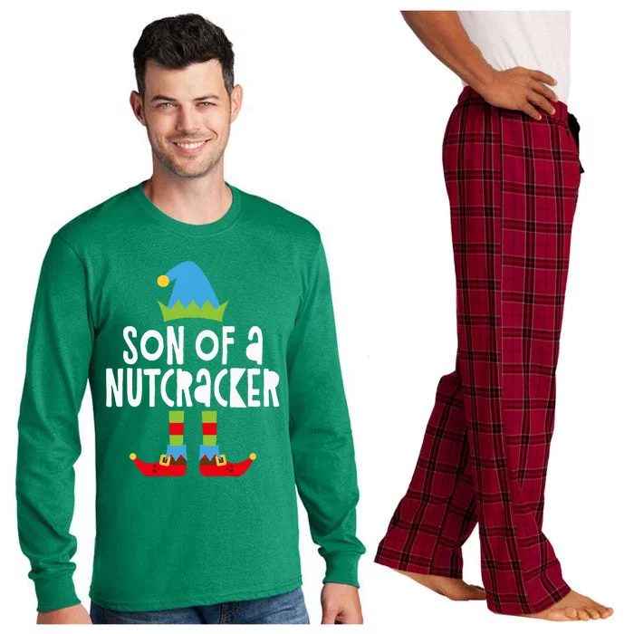 Son Of A Nutcracker Christmas Elf Long Sleeve Pajama Set