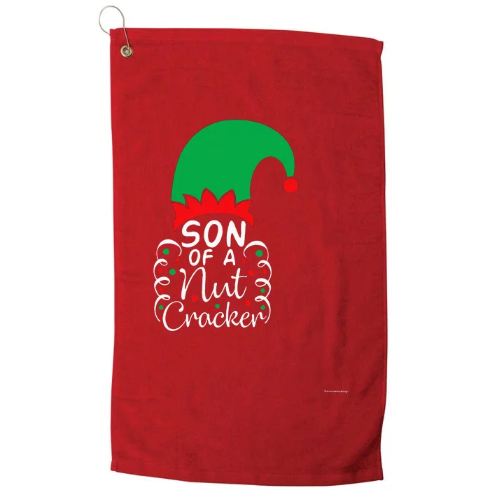 Son Of A Nutcracker Funny Christmas Pajama Platinum Collection Golf Towel