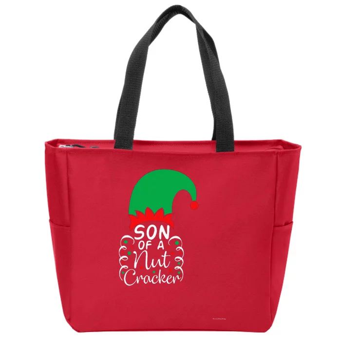 Son Of A Nutcracker Funny Christmas Pajama Zip Tote Bag