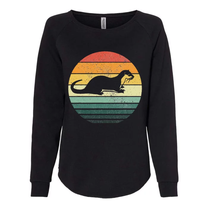 Sea Otter Animal Sunset Retro Vintage 70s Nature Lovers Womens California Wash Sweatshirt