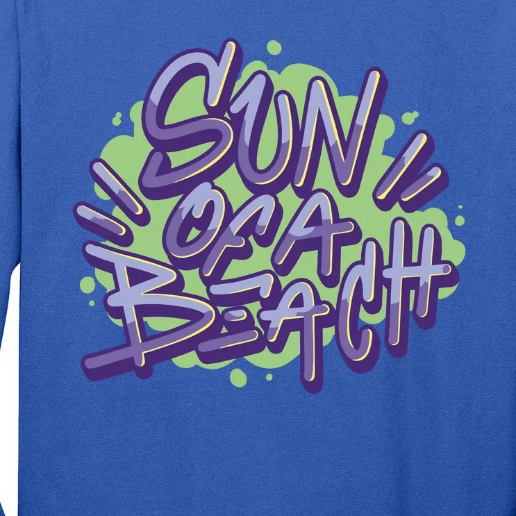 Sun Of A Beach Graffiti Summer Long Sleeve Shirt