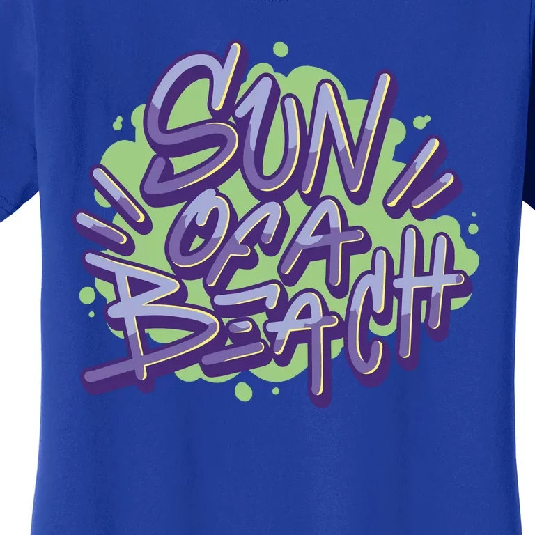 Sun Of A Beach Graffiti Summer Women's T-Shirt