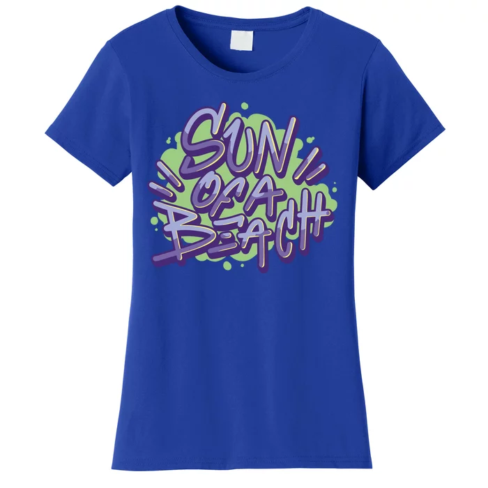 Sun Of A Beach Graffiti Summer Women's T-Shirt