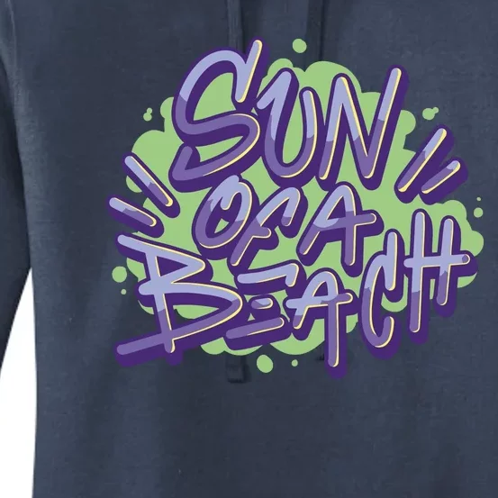 Sun Of A Beach Graffiti Summer Women's Pullover Hoodie