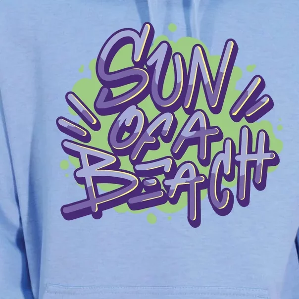 Sun Of A Beach Graffiti Summer Unisex Surf Hoodie