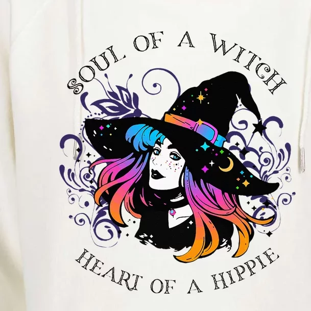 Soul Of A Witch Heart Of A Hippie Womens Funnel Neck Pullover Hood