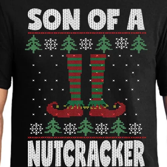 Son Of A Nutcracker Jumper Ugly Christmas Sweater Pajama Set