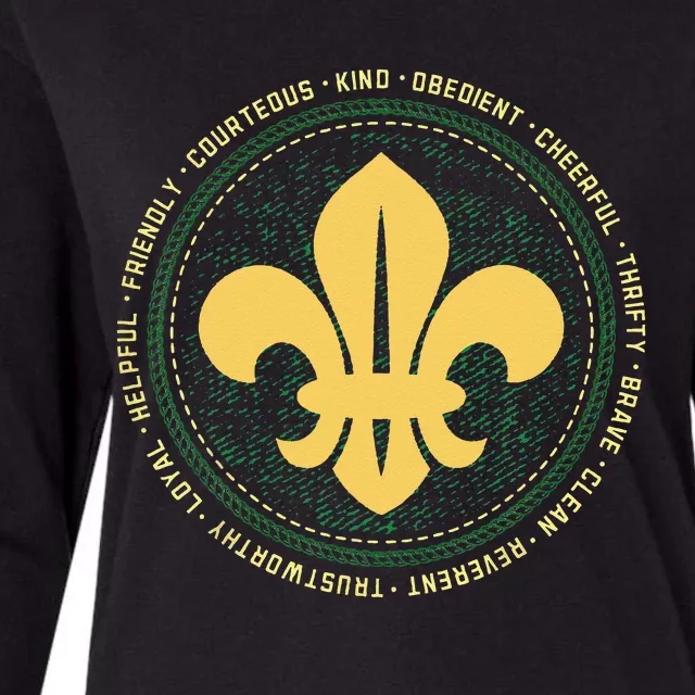 Scout Oath And Law Scout Member And Womens Cotton Relaxed Long Sleeve T-Shirt