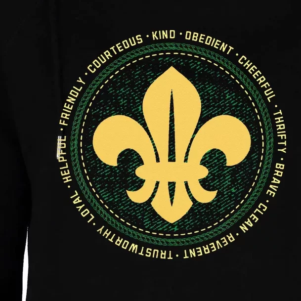 Scout Oath And Law Scout Member And Womens Funnel Neck Pullover Hood