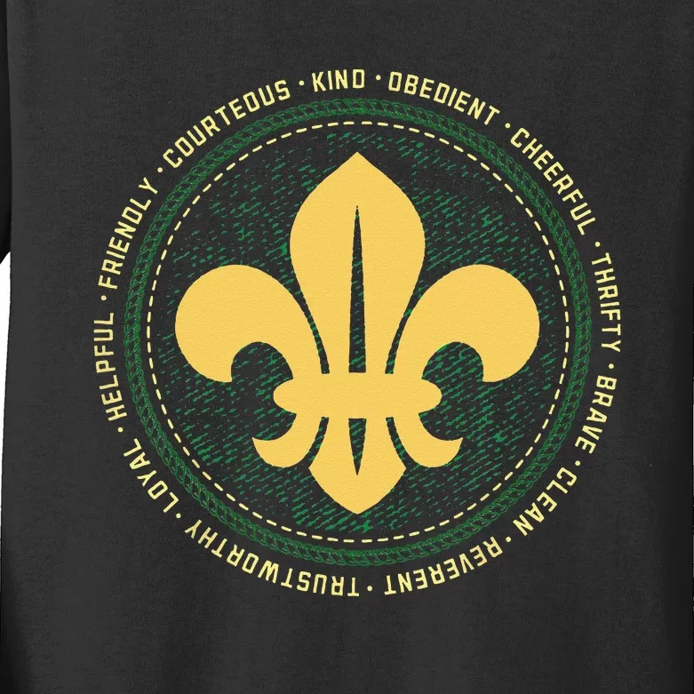 Scout Oath And Law Scout Member And Kids Long Sleeve Shirt