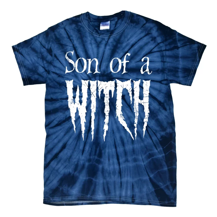 Son Of A Witch Spooky Halloween Wiccan Tie-Dye T-Shirt