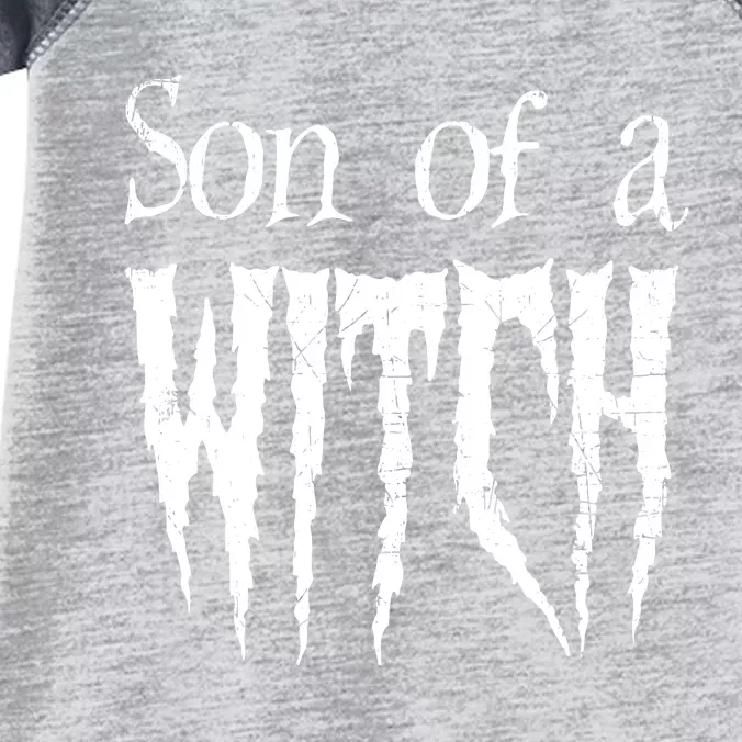 Son Of A Witch Spooky Halloween Wiccan Infant Baby Jersey Bodysuit