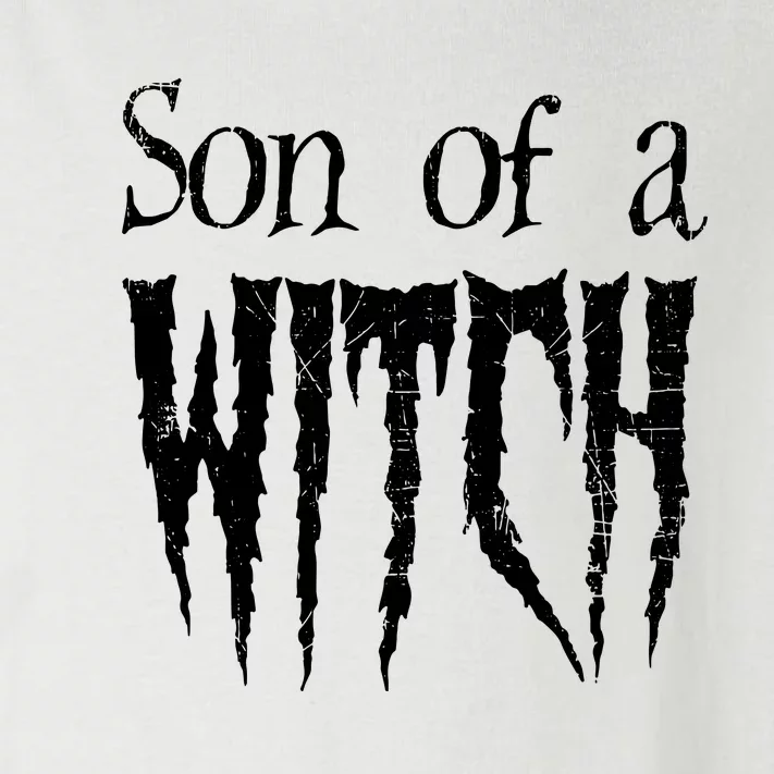 Son Of A Witch Spooky Halloween Wiccan Toddler Long Sleeve Shirt