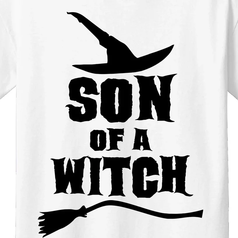 Son Of A Witch Funny Witch Inspired Gifts Kids T-Shirt