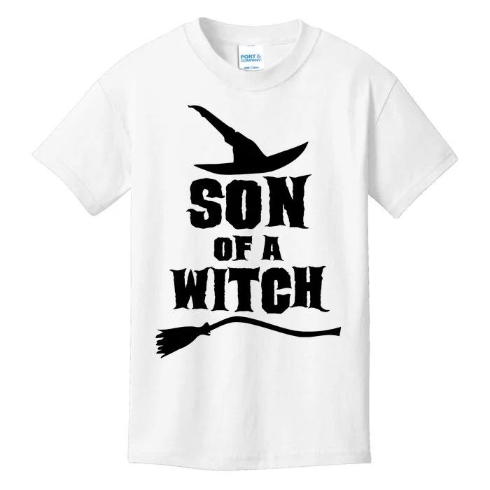 Son Of A Witch Funny Witch Inspired Gifts Kids T-Shirt