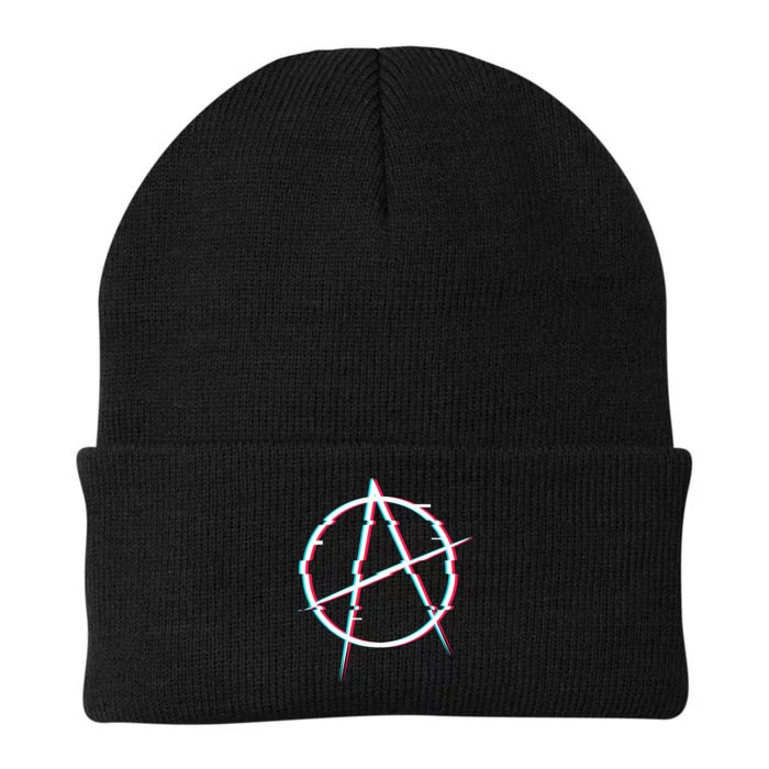 Symbol Of Anarchy Anti Government Steam Knit Cap Winter Beanie