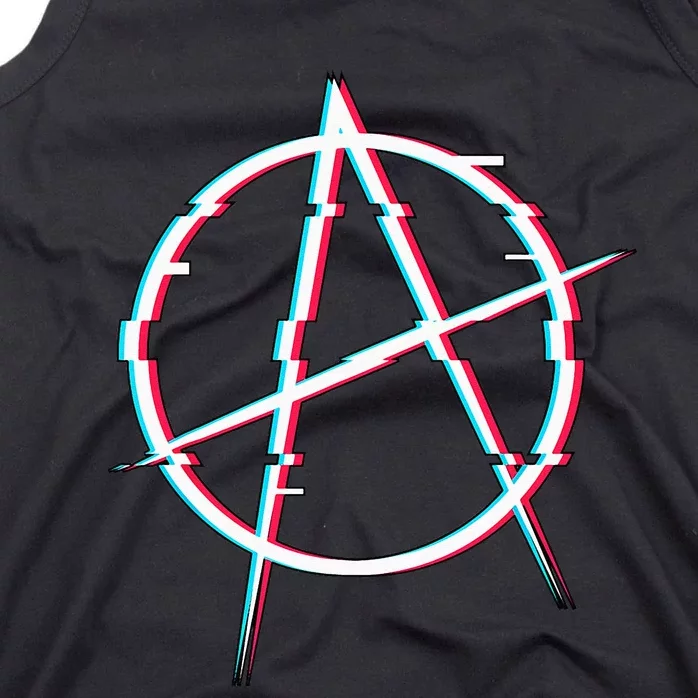 Symbol Of Anarchy Anti Government Steam Tank Top