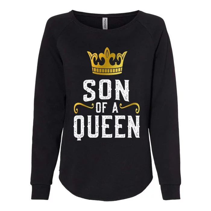 Son Of A Queen Mother's Day Mom & Son Matching Womens California Wash Sweatshirt