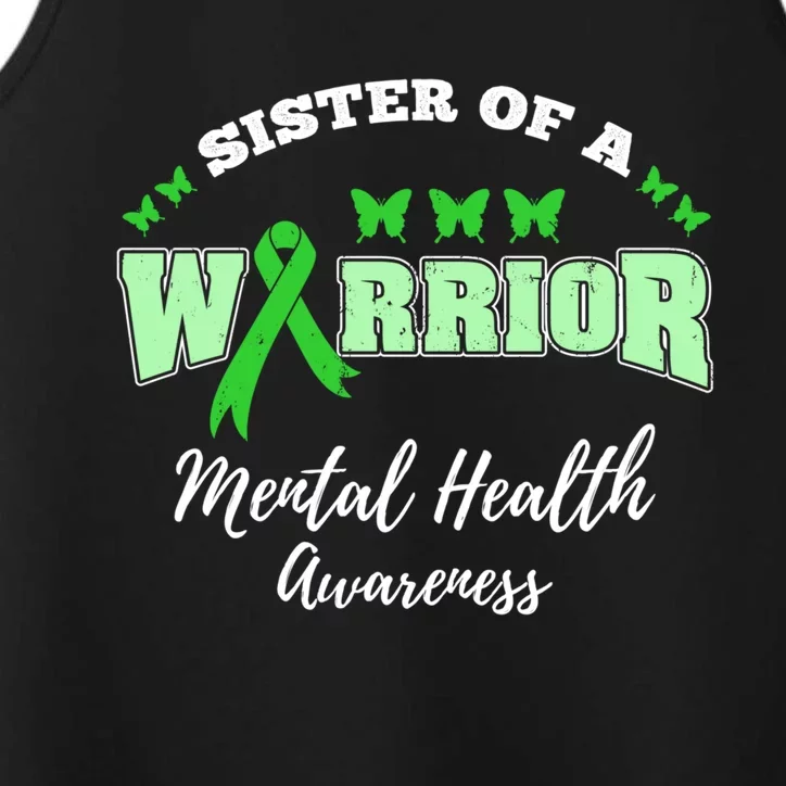 Sister Of A Warrior Tal Health Awareness Funny Gift Performance Tank