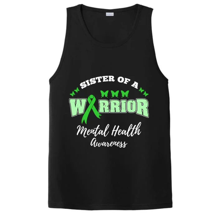 Sister Of A Warrior Tal Health Awareness Funny Gift Performance Tank