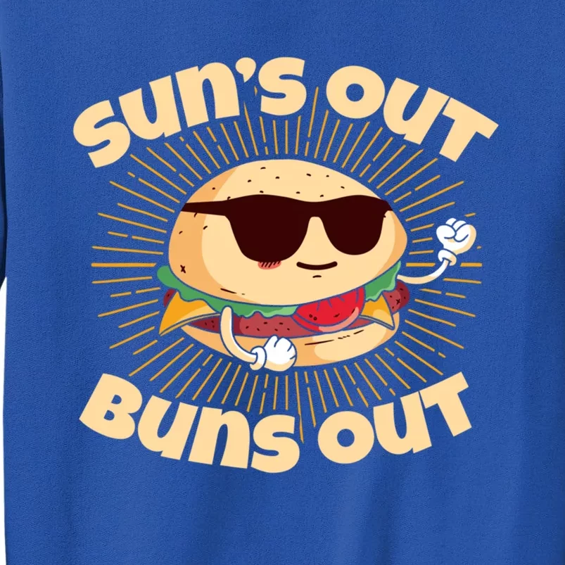 Suns Out Buns Out Summer Fun Beach Getaway Gift Tall Sweatshirt