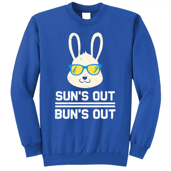 Suns Out Buns Out Funny Bunny Summer Quote Gift Tall Sweatshirt