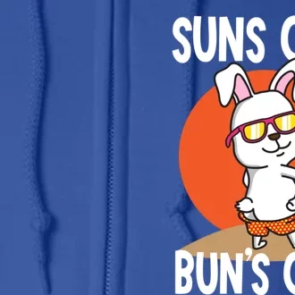 Suns Out Buns Out Funny Cool Bunny Sunglasses Sun Summer Great Gift Full Zip Hoodie