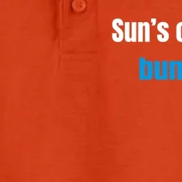 Suns Out Buns Out Meaningful Gift Dry Zone Grid Performance Polo